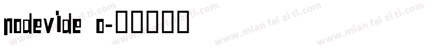 nodevide o字体转换